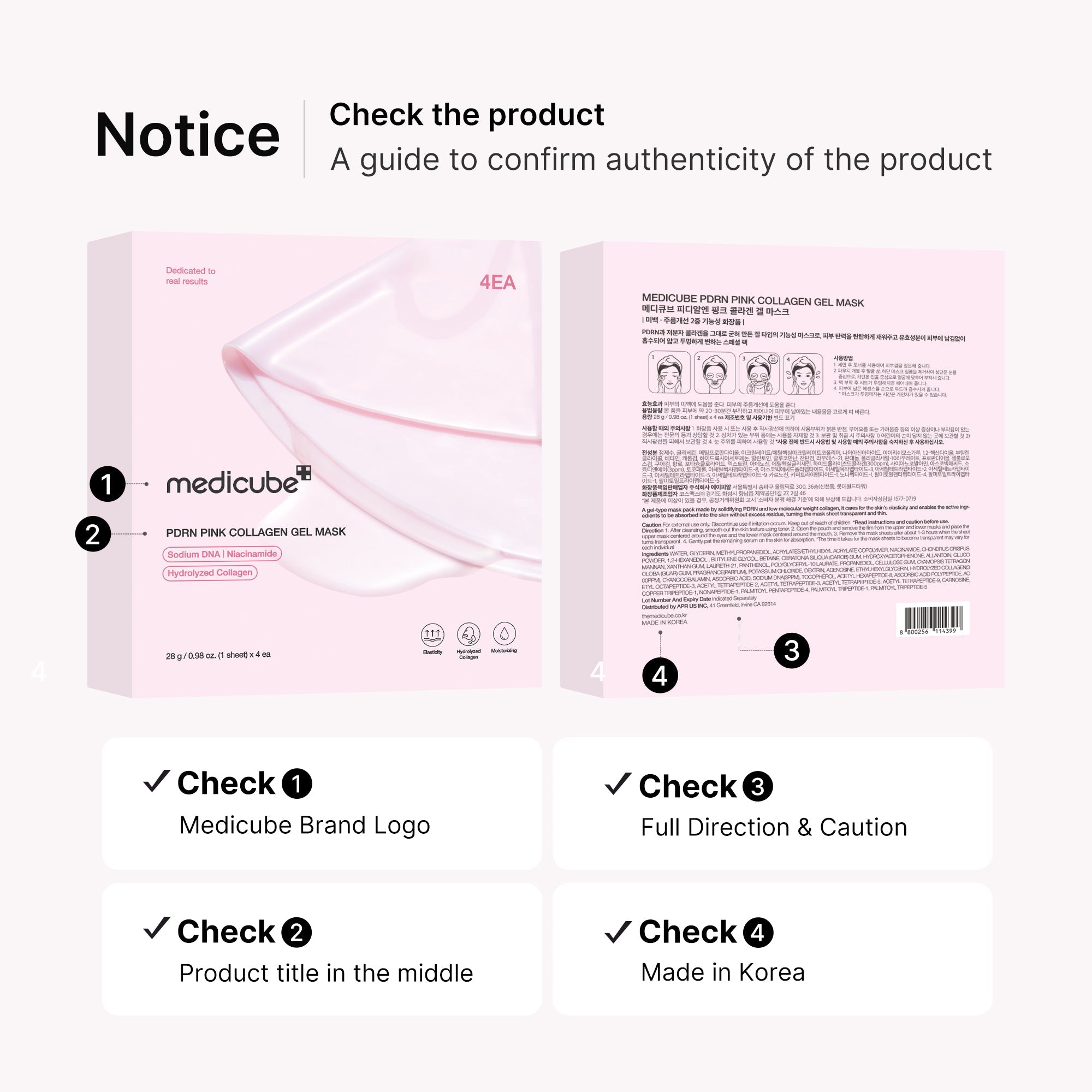 PDRN Pink Collagen Jelly Gel Mask 4ea